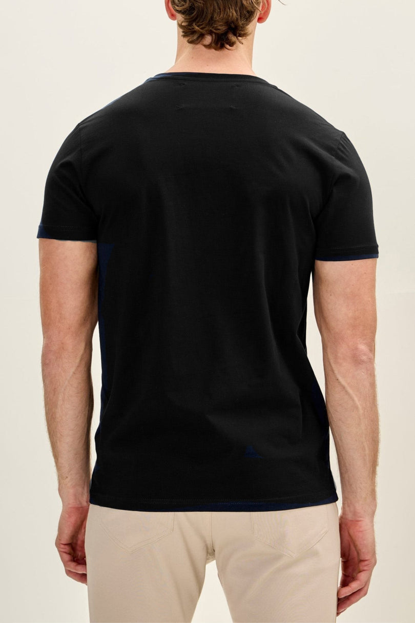 Men's Cotton T-Shirt - Black | Ron Tomson