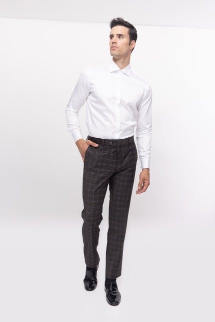 Hidden Placket Dress Shirt - Optic White