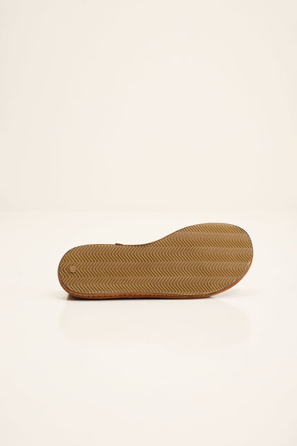 Men's Lambskin Suede Espadrille - Brown | Ron Tomson
