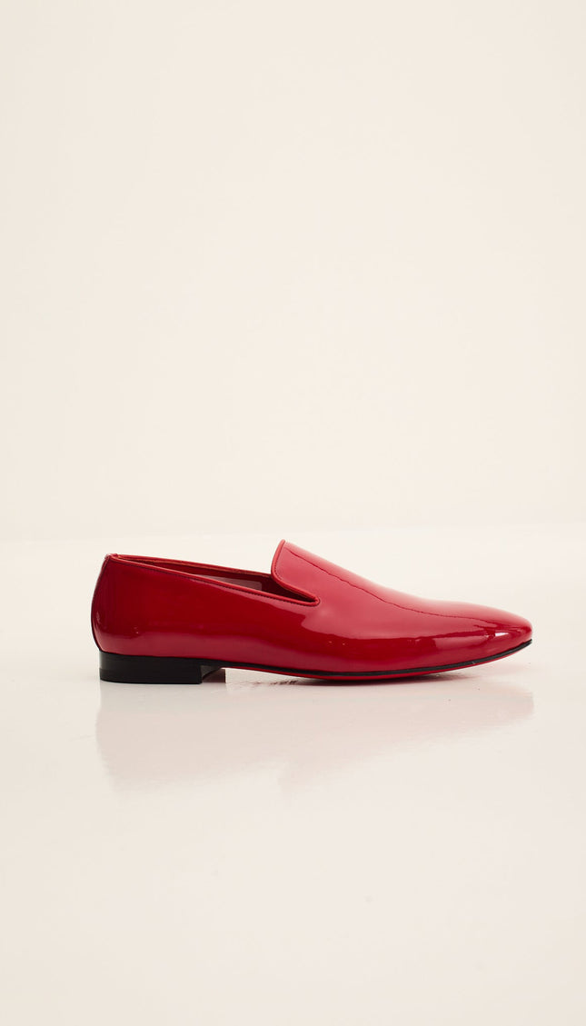 Patent Leather Loafer - Red