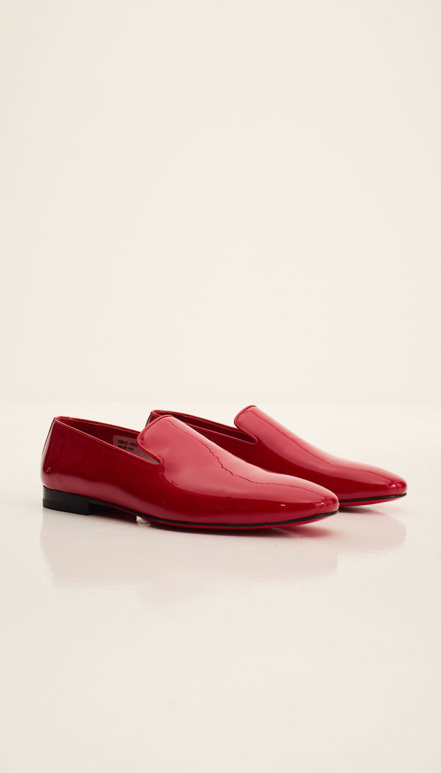 Men's Patent Leather Loafer - Red | Ron Tomson Men's Patent Leather Loafer - Red | Ron Tomson