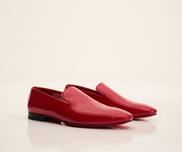 red mens dress loafers Amazon.com | FERUCCI Men Red Velvet Slippers Loafers Flat with Red Spikes  Rivets (6)