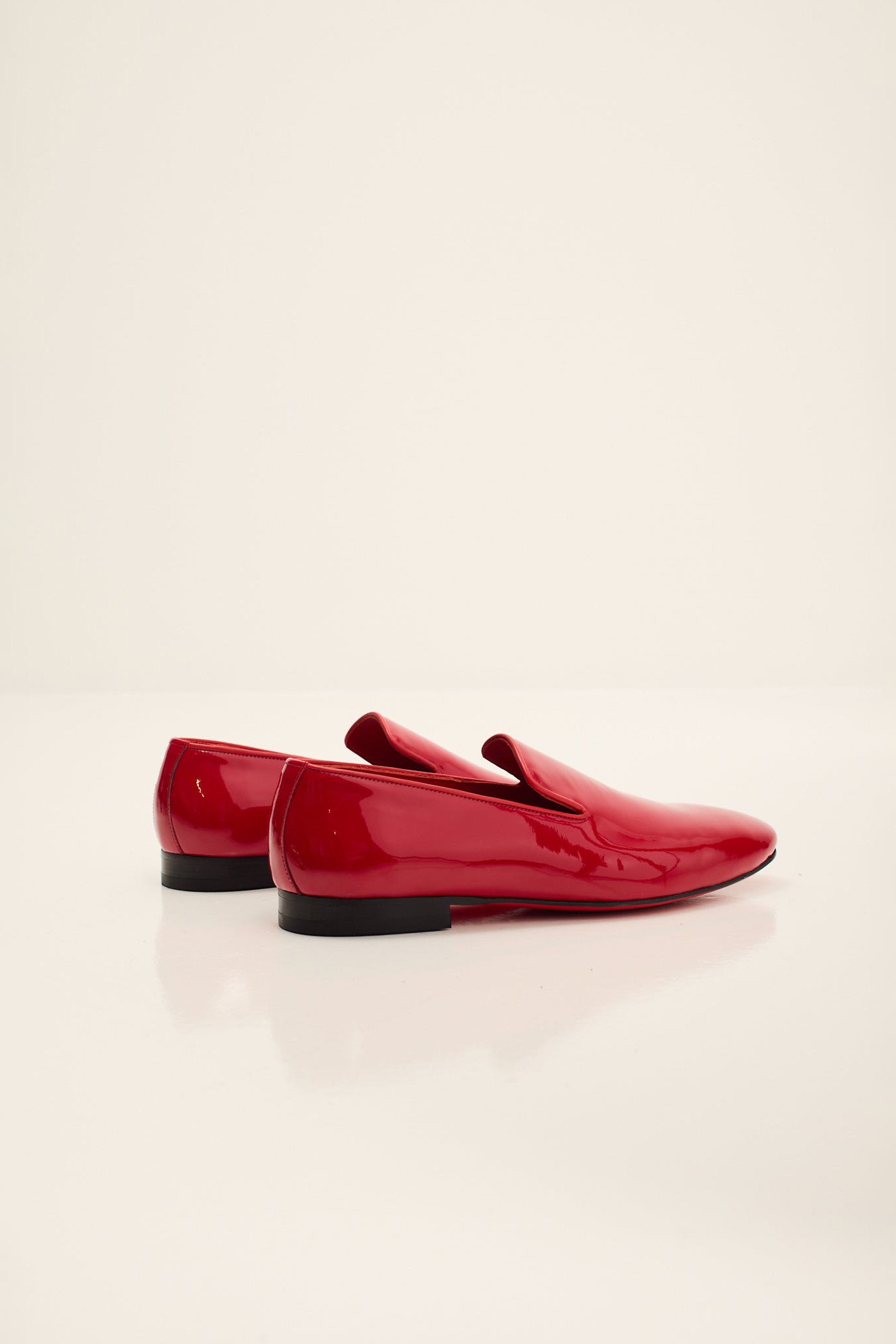 Men's Patent Leather Loafer - Red | Ron Tomson Men's Patent Leather Loafer - Red | Ron Tomson