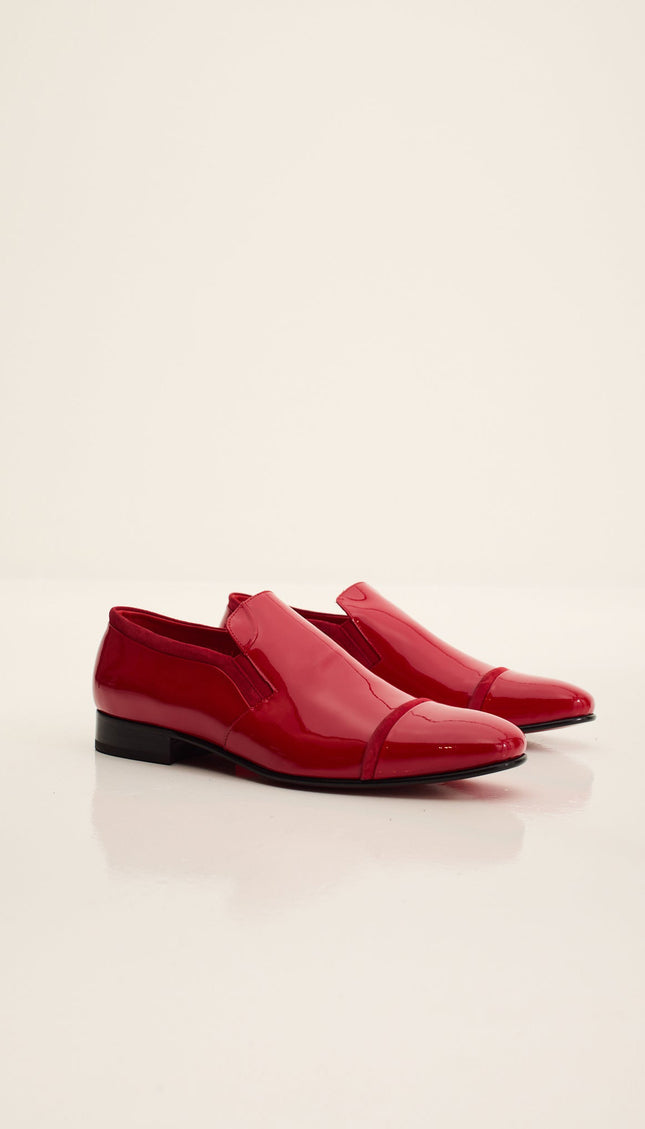 Patent Leather Loafer - Red