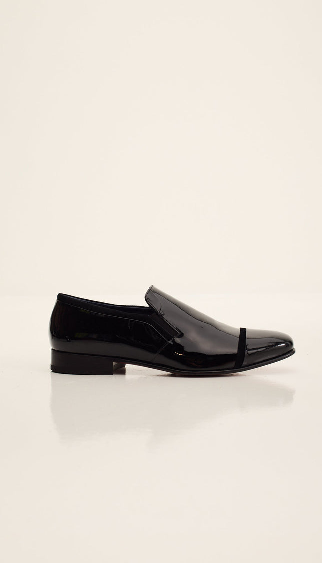 Patent Leather Loafer - Black
