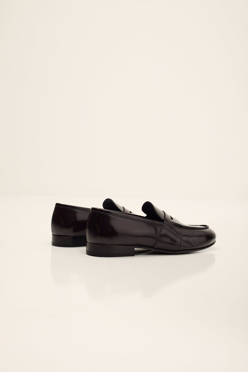 Men's Penny Loafer - Burgundy | Ron Tomson