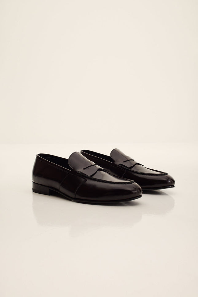 Men's Penny Loafer - Burgundy | Ron Tomson
