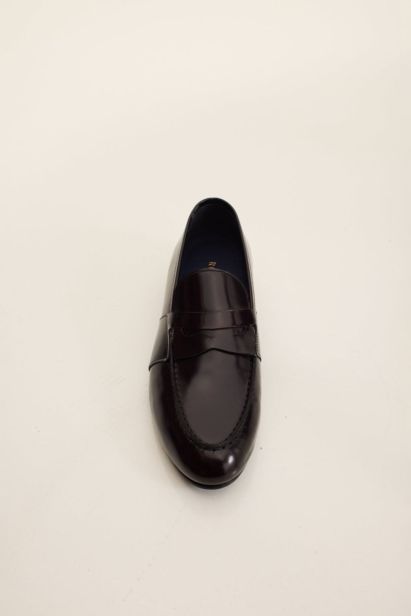 Men's Penny Loafer - Burgundy | Ron Tomson