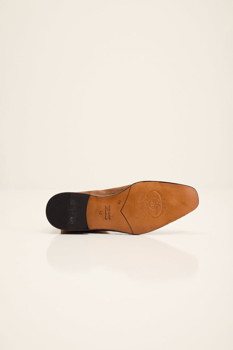 Men's Suede Chelsea Boot - Tan Suede | Ron Tomson