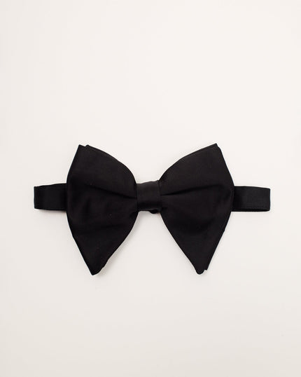 Men's Oversized Pre-Tied Butterfly Bow Tie - Black | Ron Tomson
