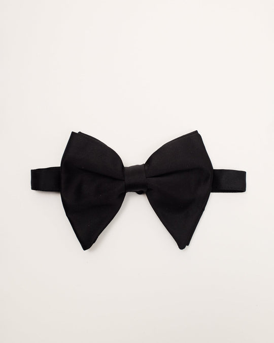 Men's Oversized Pre-Tied Butterfly Bow Tie - Black | Ron Tomson