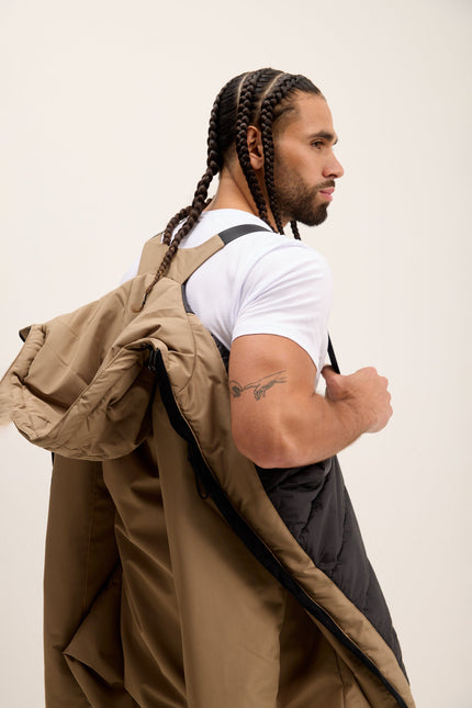 Men's Hooded Winter Parka - Camel | Ron Tomson