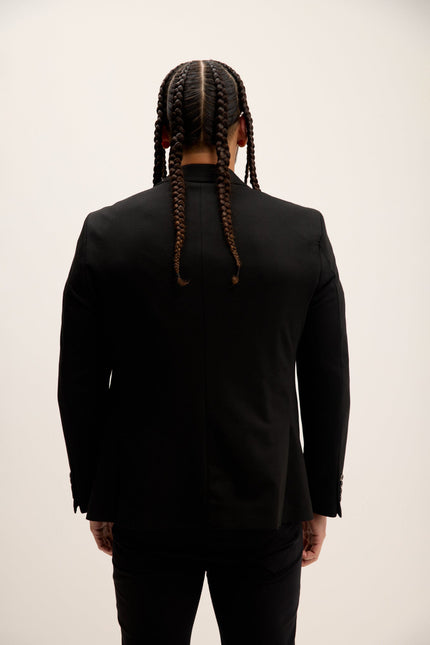 Men's Classic Fit Blazer - Black | Ron Tomson