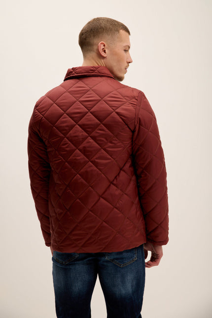 Men's Quilted Puffer Jacket - Tile | Ron Tomson