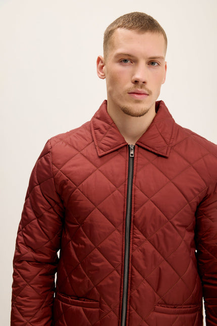 Men's Quilted Puffer Jacket - Tile | Ron Tomson