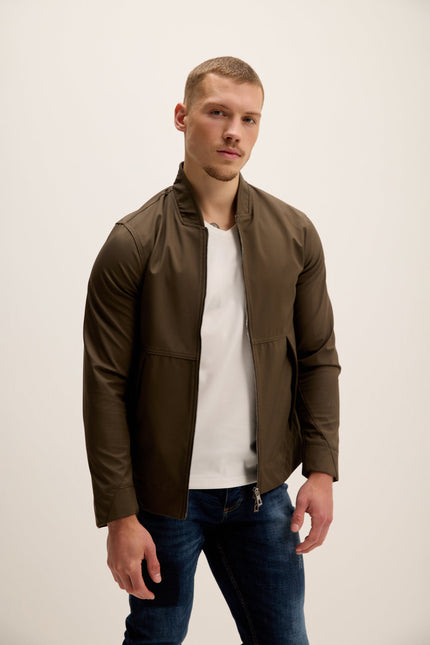 Men's High Performance Breathable Jacket - Khaki | Ron Tomson