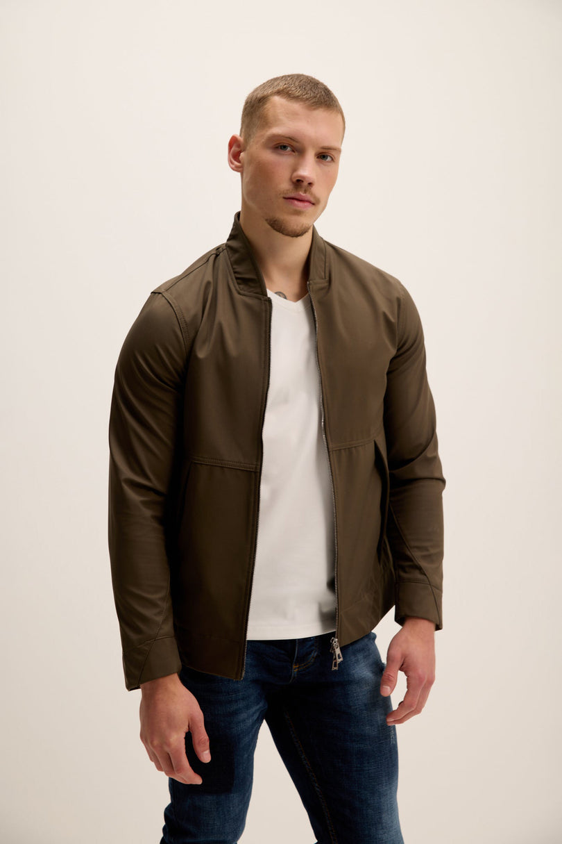 Men's High Performance Breathable Jacket - Khaki | Ron Tomson