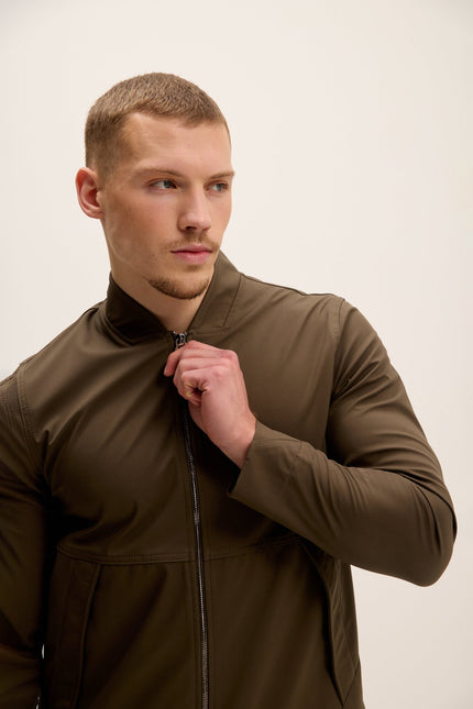 Men's High Performance Breathable Jacket - Khaki | Ron Tomson