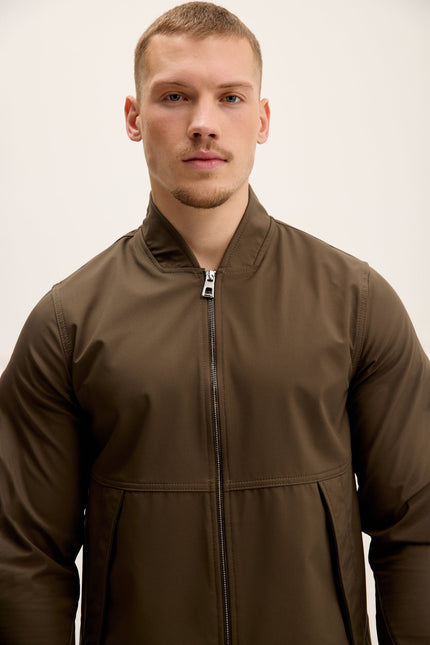 Men's High Performance Breathable Jacket - Khaki | Ron Tomson