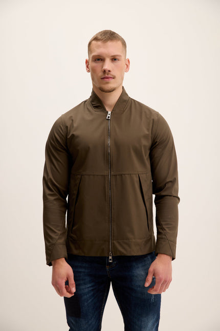 Men's High Performance Breathable Jacket - Khaki | Ron Tomson