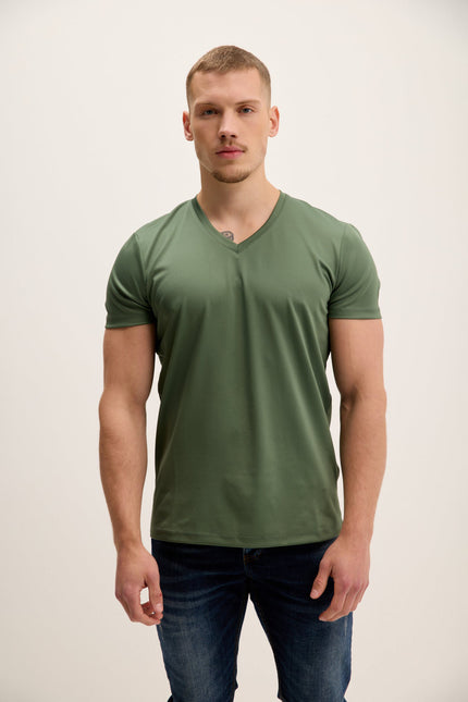 Men's Fitted T-Shirt - Olive | Ron Tomson