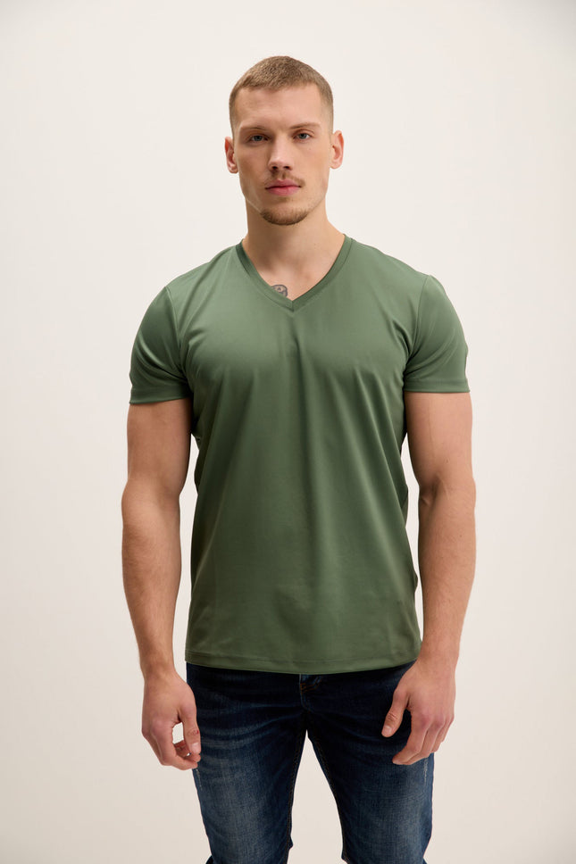 Men's Fitted T-Shirt - Olive | Ron Tomson