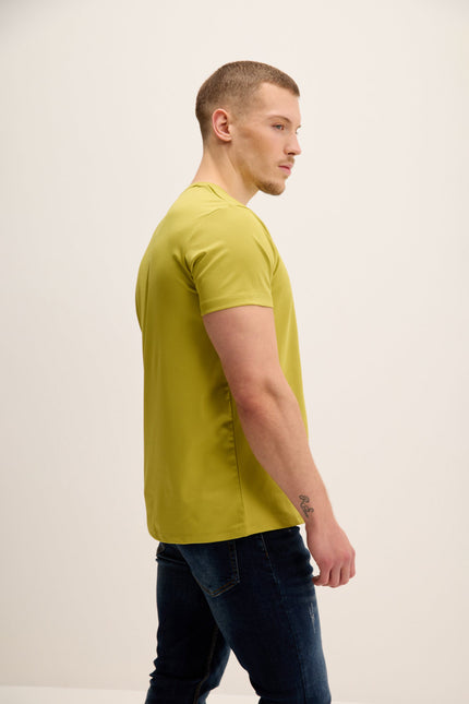 Men's Radiant Crew-Neck Tee - Oil Green | Ron Tomson