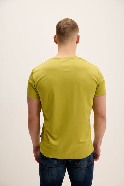 Men's Radiant Crew-Neck Tee - Oil Green | Ron Tomson