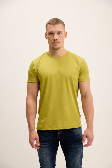 Men's Radiant Crew-Neck Tee - Oil Green | Ron Tomson