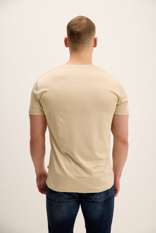 Tailored Crew T-Shirt - Beige