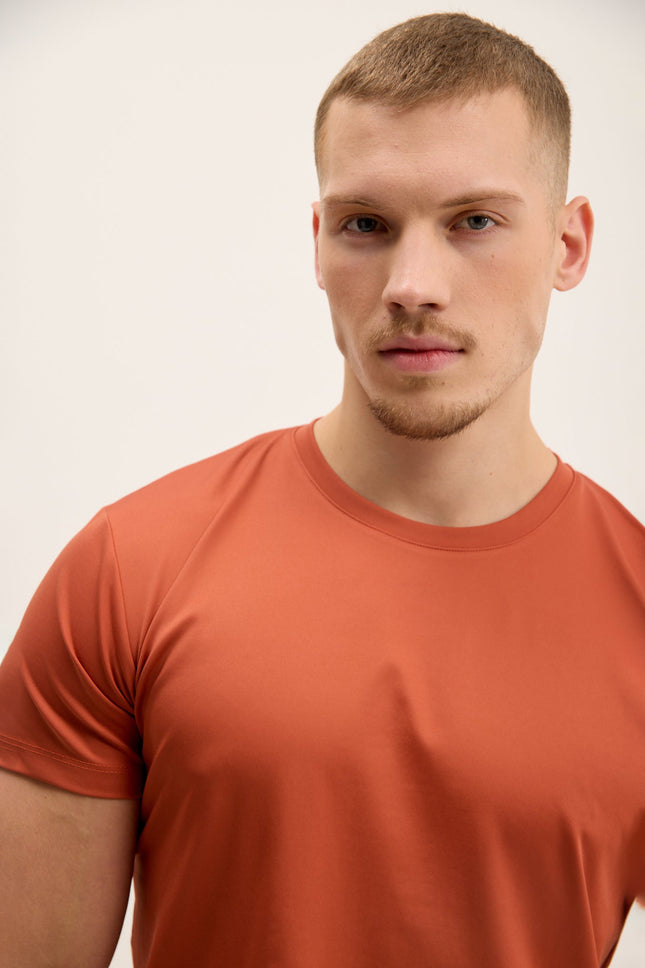 Men's Tailored Crew T-Shirt - Tile | Ron Tomson