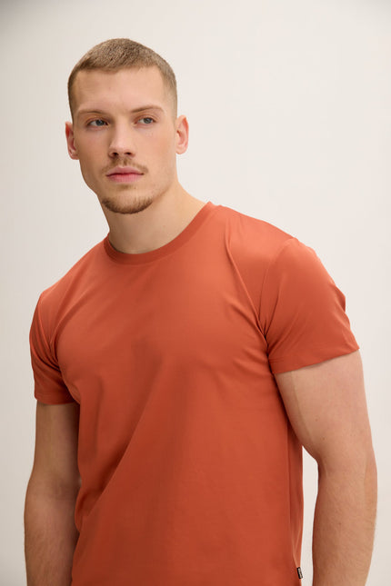 Men's Tailored Crew T-Shirt - Tile | Ron Tomson