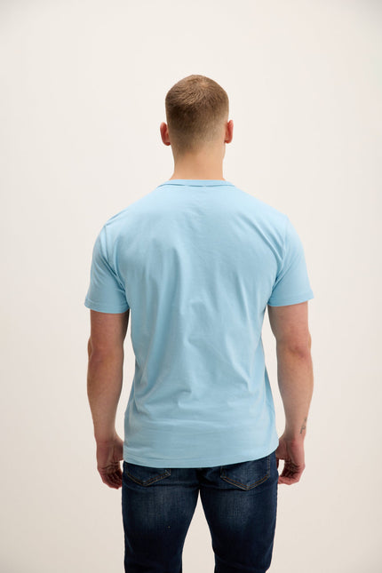 Men's Lightweight Cotton T-Shirt - Blue | Ron Tomson