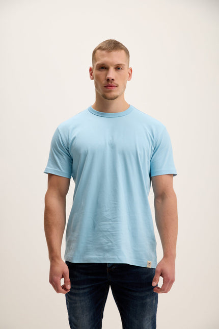 Men's Lightweight Cotton T-Shirt - Blue | Ron Tomson