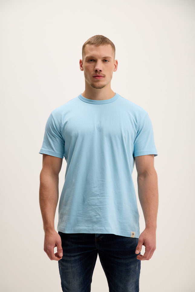 Men's Lightweight Cotton T-Shirt - Blue | Ron Tomson