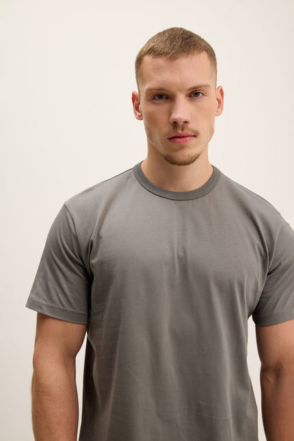 Men's Lightweight Cotton T-Shirt - Anthracite | Ron Tomson