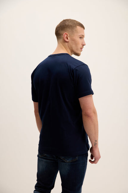 Men's Lightweight Cotton T-Shirt - Navy | Ron Tomson