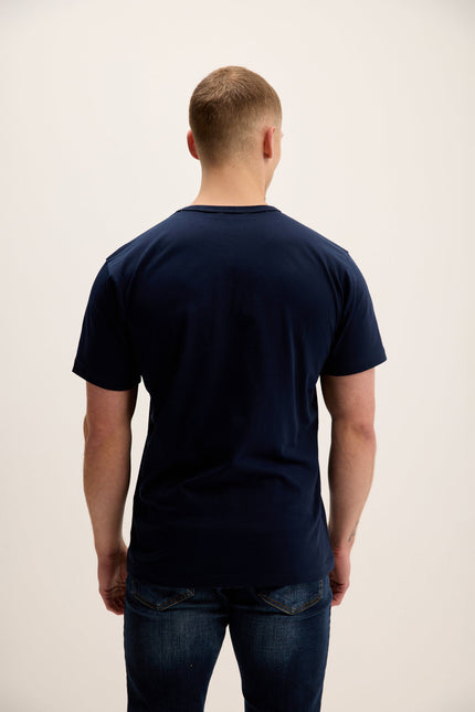Men's Lightweight Cotton T-Shirt - Navy | Ron Tomson
