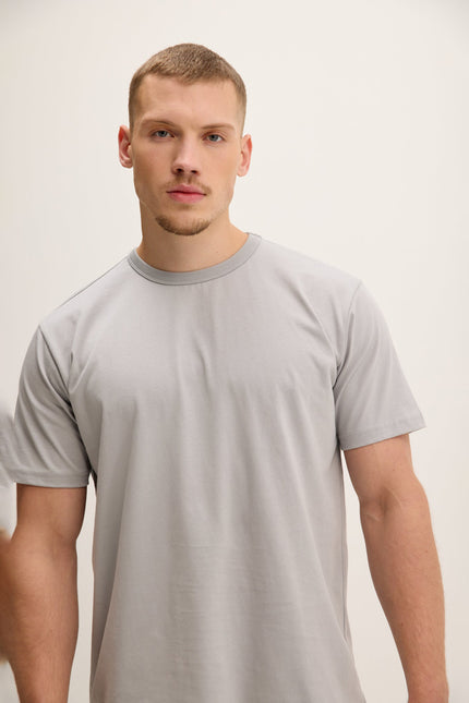 Men's Lightweight Cotton T-Shirt - Grey | Ron Tomson
