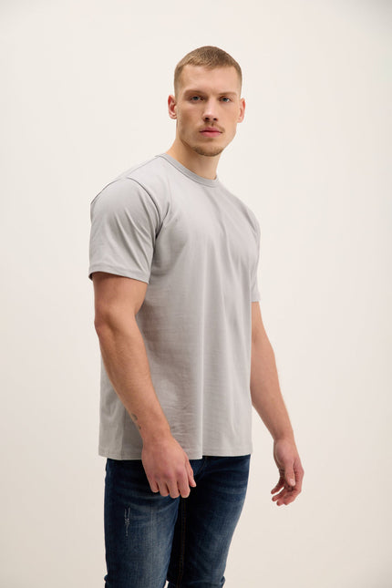 Men's Lightweight Cotton T-Shirt - Grey | Ron Tomson