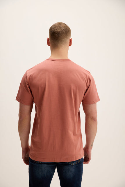 Men's Lightweight Cotton T-Shirt - Rose | Ron Tomson