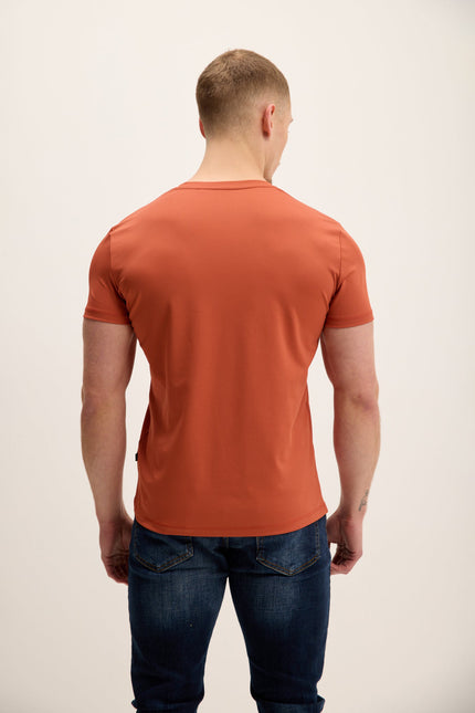 Men's V-neck Fitted Tee - Tile | Ron Tomson