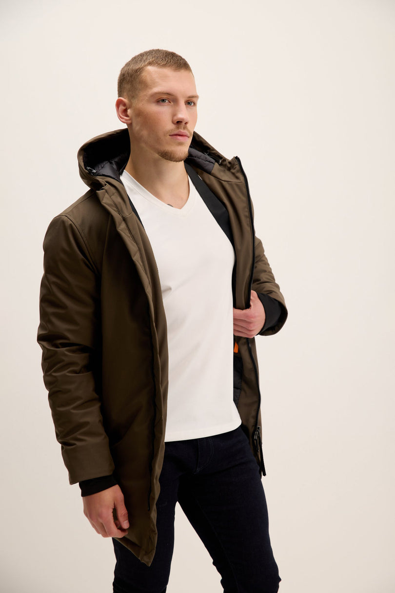 Men's Seamless Parka - Khaki | Ron Tomson