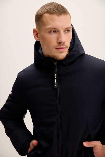 Men's Seamless Parka - Navy | Ron Tomson