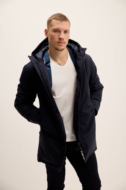 Men's Seamless Parka - Navy | Ron Tomson