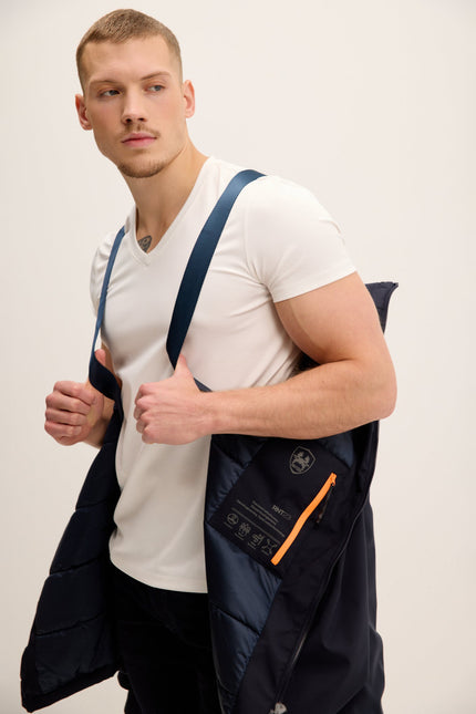Men's Seamless Parka - Navy | Ron Tomson