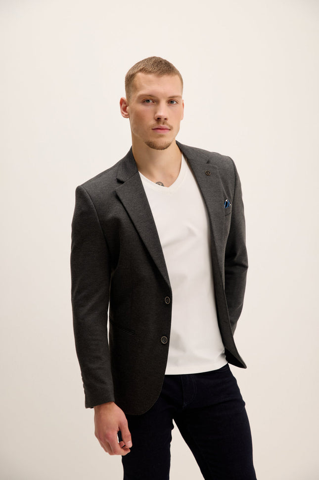 Men's Classic Fit Blazer - Anthracite | Ron Tomson