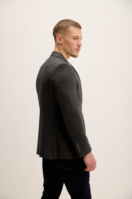Men's Classic Fit Blazer - Anthracite | Ron Tomson