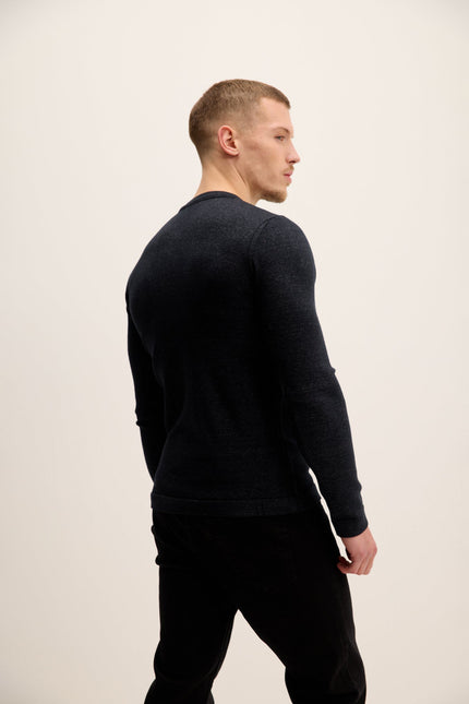 Men's Full-Zip Cardigan - Anthracite | Ron Tomson
