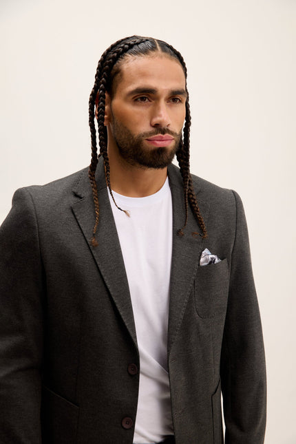 Men's Classic Fit Jetsetter Blazer - Anthracite | Ron Tomson